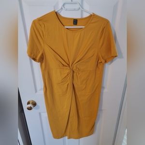 SHEIN Maternity Twist Front Solid Bodycon Dress Size XXL